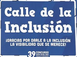 Cartel de la Calle de la Inclusión