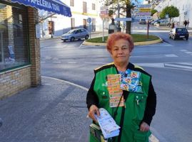 Josefa Gil, vendedora de la ONCE en Arcos de la Frontera