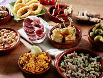 Traditional dishes of the cuisine of Granada
